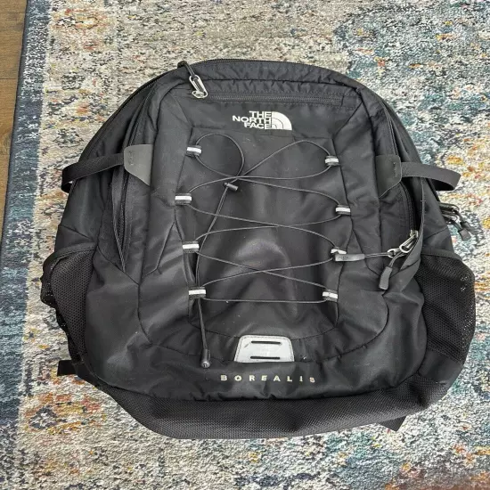 The North Face Borealis FlexVent Backpack Black Hiking Travel Padded Laptop Bag