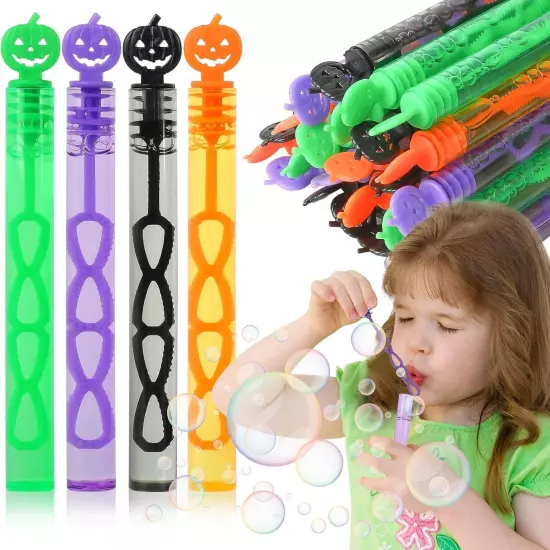 CCINEE 40pcs Halloween Bubble Wands, Mini Pumpkins Wands... 