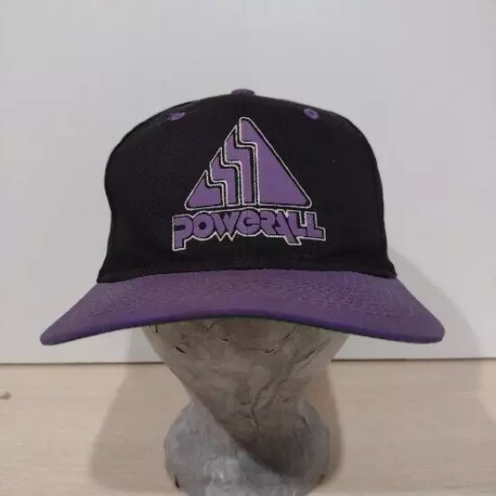 Headmaster Powerall Black and Purple Baseball Hat Adjustable Snapback Vintage