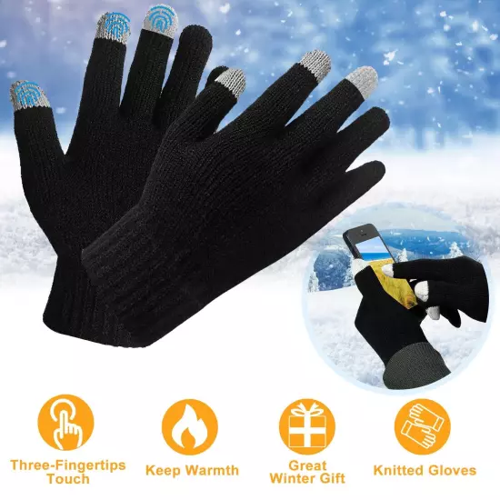 Ski Gloves Winter Warm Full Finger Touch Screen Mitten Snow Snowboarding Unisex