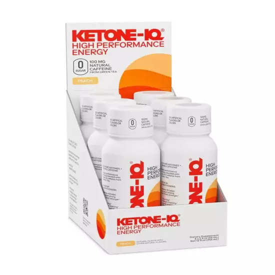 Ketone-IQ Classic Energy Shot | 6 PACK | 100% NATURAL CAFFIENE | 100 mg