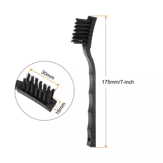 3pcs Anti-static Cleaning Brush 16x30mm PV Plastic Bristles Antistatic ESD Brush