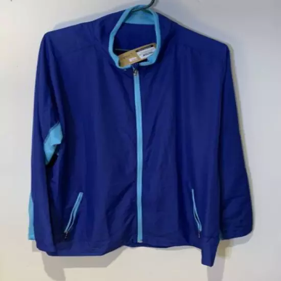 New with tags ~ Nancy Lopez Golf Ladies Long Sleeve Jacket ~ Size XXL ~ Blue