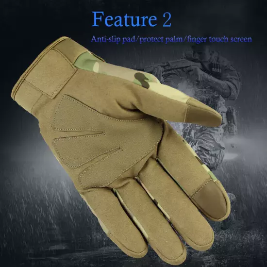 Shooting Touchscreen Gloves Tactical Military Gloves for Airsoft Paintball Army