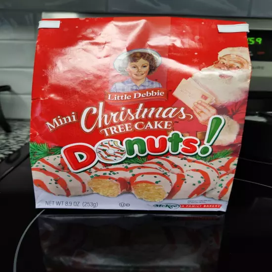 NEW Little Debbie Mini Christmas Tree Cakes Donuts (Vanilla) 2024