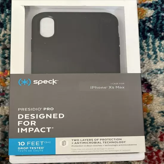 Speck Presidio Pro Series Impact Resistant Case for Apple iPhone XS Max - Black