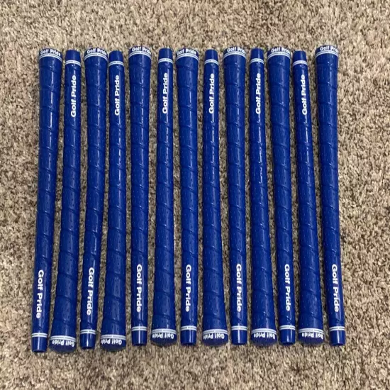 New 13 Golf Pride Tour Wrap 2G Blue Midsize Golf Grips 60R No Pulls