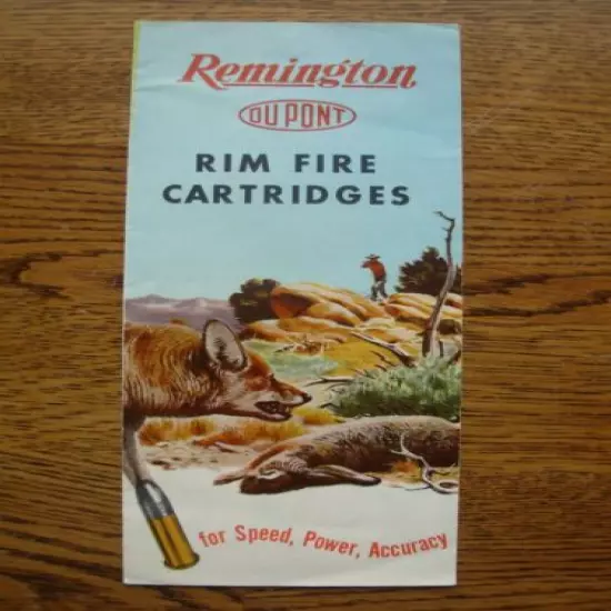 VINTAGE REMINGTON BROCHURE Form no. 943 RARE RIM FIRE PAMPHLET CATALOG