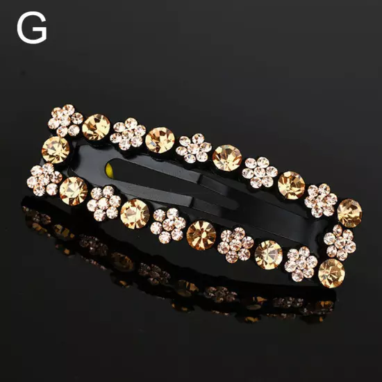 Women Girls Bling Crystal Hairpins Rhinestone Hair Clip Pins Barrettes Headwear