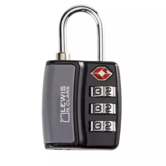 Lewis N. Clark Travel Sentry TSA-Approved Luggage Lock - Black