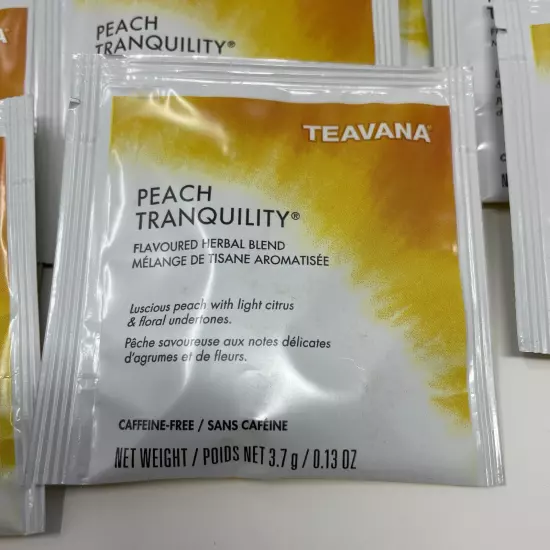 Starbucks TEAVANA Peach Tranquility Tea 36 Sealed Sachets Fresh w/ FREE SHIPPING