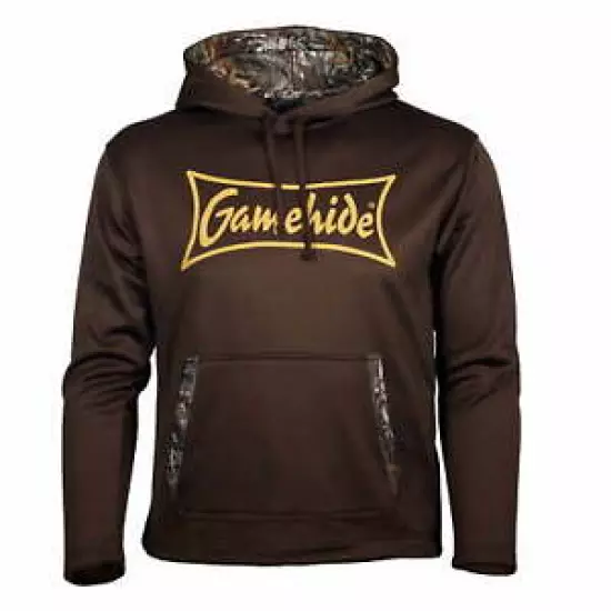 Gamehide Unisex Adult Brown Hoodie with Gamehide Logo