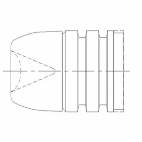 MP Bullet Mold - .25-20 Win - 258-640 - Plain Base - 3 Cavity Brass Mold