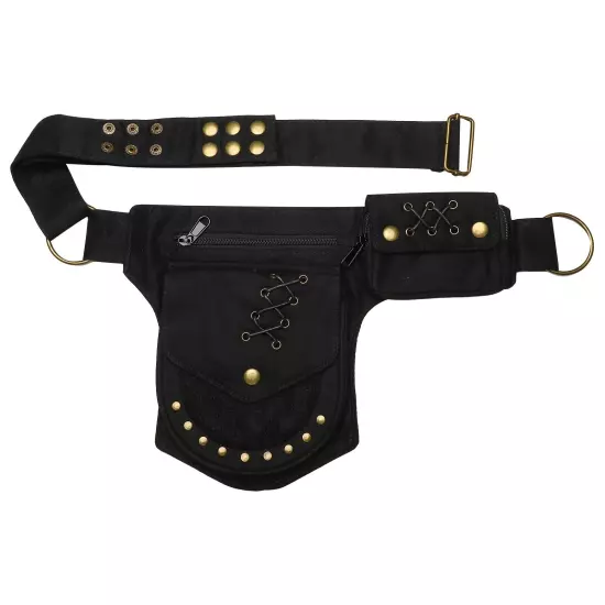 Women Men Hip Bags Halloween Adjustable Belt Durable Waist Bag Renaissance Punk