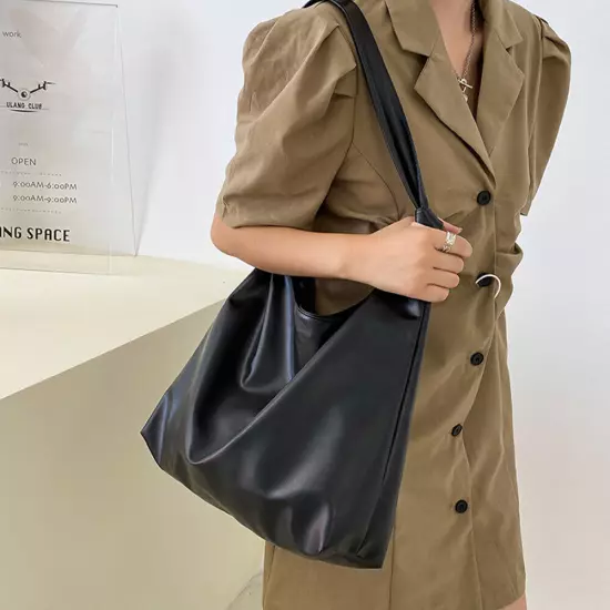 Womens Soft Faux Leather Handbags Purses Large Shoulder Fashion Tote Bag 2024