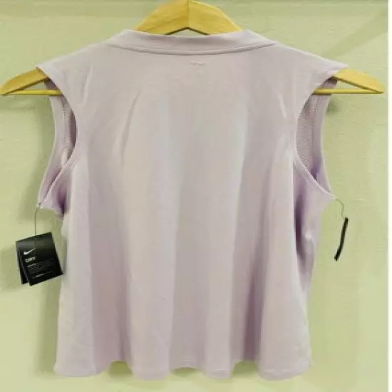 Nike Women’s Dry Blade Sleeveless Polo Lilac Size XLarge AJ5227-543 MSRP $60 NWT