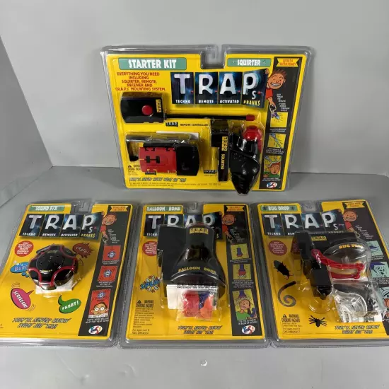 VTG T.R.A.P.S. Pranks Starter Set / Complete Set Of 4 Nostalgia 90’s 1996 Rare