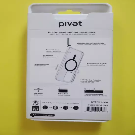 Pivet Aspect+ Detachable Lanyard Case with Magsafe for iPhone 14 Pro