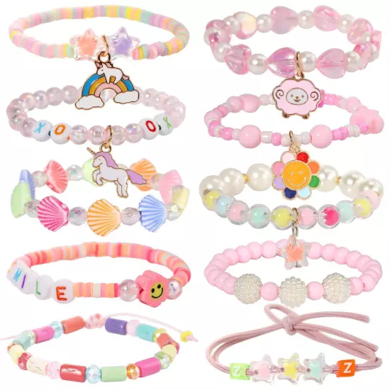 Beads Bracelet Unicorn Bracelet for Kids Girls Charm Bracelet Friendship Brac...