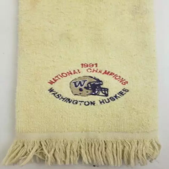 Washington Huskies 1991 National Champions Embroidered Golf Towel VINTAGE