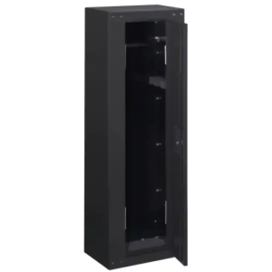 8 Weapon Security Cabinet Safe Steel Foam Padded Bottom Holds Up to 53" Tall