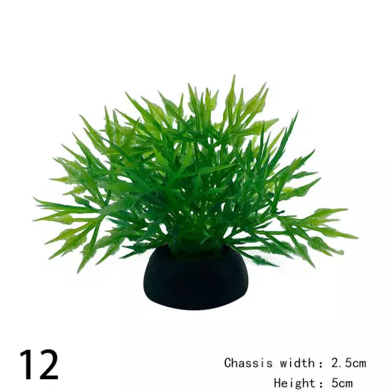 Artificial Grass Plastic Simulated Water Plants Aquarium Fish Tank Landscape NEW