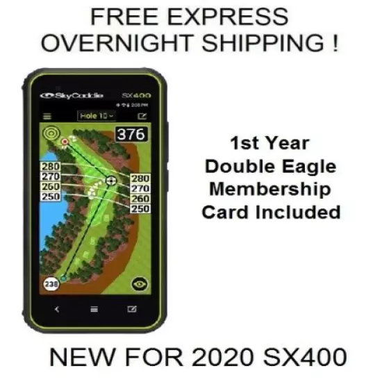 SkyCaddie SX400 New In Box First Year Membership Included SX 400 Free Ship 