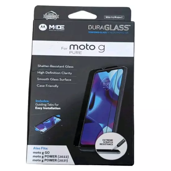 Duraglass Tempered Glass Screen Protector Moto G. Pure ,GO, POWER 2021 2022