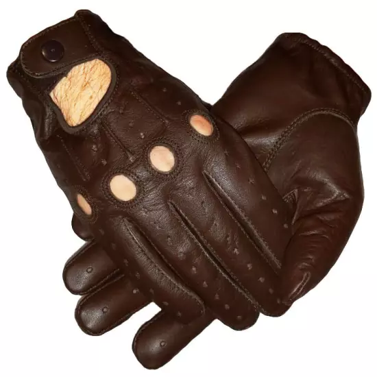 Genuine Leather Driving Gloves 