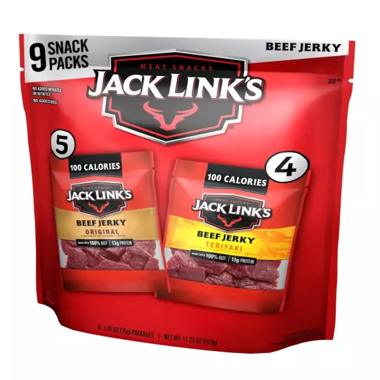 Jack Link's Beef Jerky Variety Pack - Includes Original and Teriyaki Flavors ...