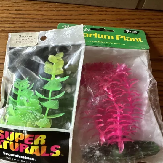 Vintage Aquarium Super Natural And Fritz Plants