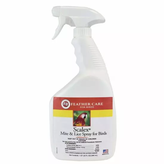 Scalex Mite & Lice Spray for Birds, Pigeons, & Pet Chickens 32 Oz