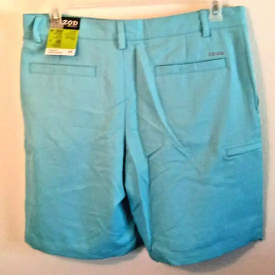 Izod NWT women's size 34 blue golf shorts classic fit UPF 50 wick 6 pockets NEW