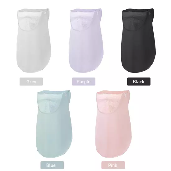 Women Summer Face Cover Protction Earloop Neck Gaiter Breathable Face V1O2