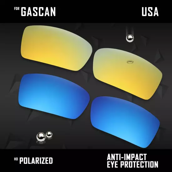 Anti Scratch Polarized Replacement Lenses for-Oakley Gascan OO9014 Options