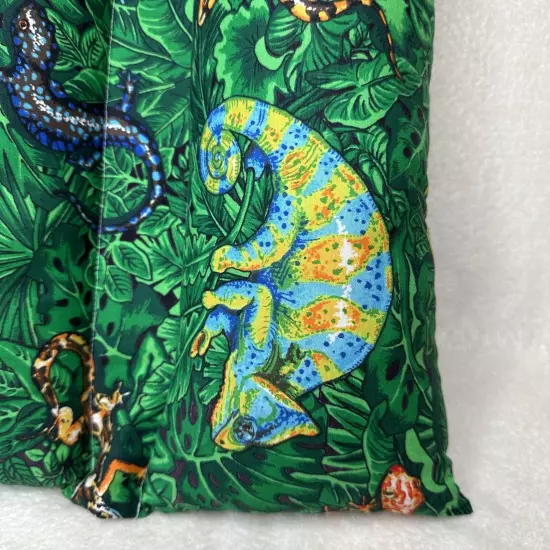 The Travel Pillow Reptile Creatures Seatbelt Cover Bright Green Large Neck Head