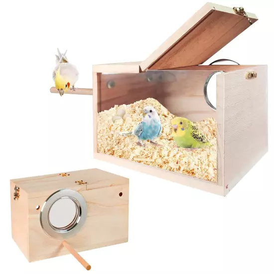 Parakeet Nesting Box, Transparent Bird Box Bird Nests for Cages Nest Box with...