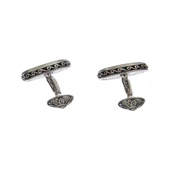 Konstantino Silver Turquoise Cufflinks Men's