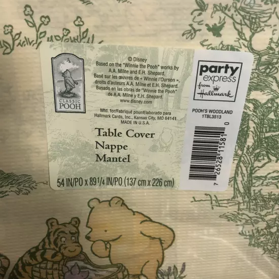 Classic Winnie the Pooh Baby Shower Party Supplies Hallmark Banner Plates For 8