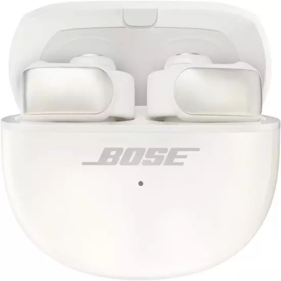 Bose Ultra Open-Ear True Wireless Bluetooth Clip Earbuds- Black/White