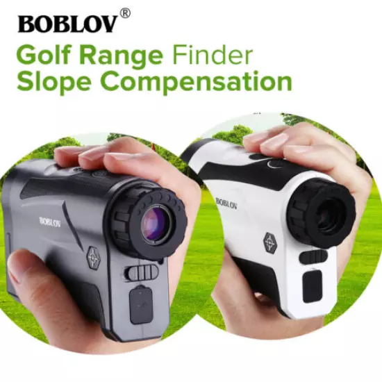 BOBLOV 650Yard Golf Hunting Rangfinder W/ Slope Flag Lock Range Finder Scope Kit