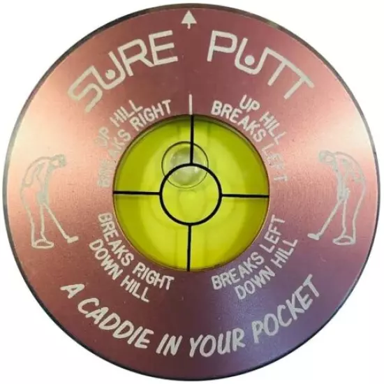 Sure Putt Pro Golf Putting Aid - Pink - Learn to Read Greens & Lower Scores!