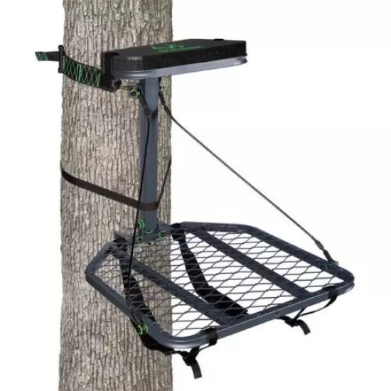 REALTREE HOT SHOT HANG ON HUNTING TREE STAND *DISTRESSED PKG