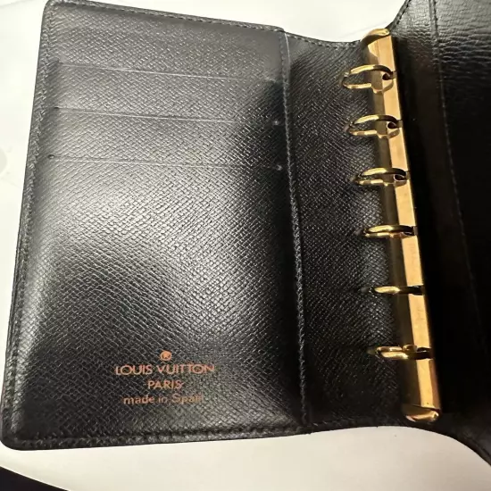 Louis Vuitton Epi Agenda PM Planner / Passport Cover - Black