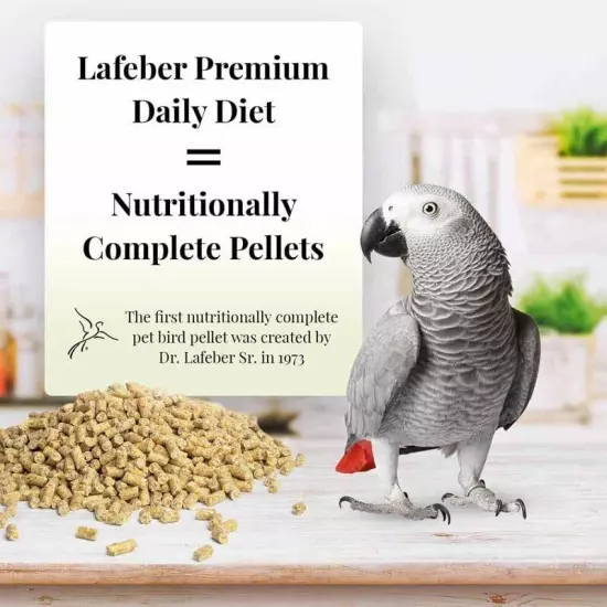 Premium Daily Diet Pellets Pet Bird Food, Made with Non-GMO, for Parrots, 5 lb