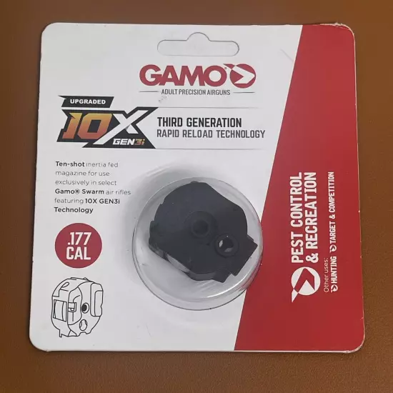 Gamo/ 10X Round/ 0-Quick-Shot/ .177 Cal/ Rapid Reload Technology ~NEW~