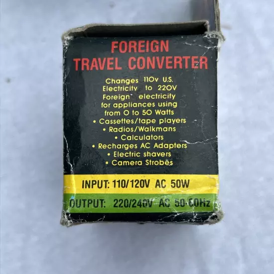 lot of 24 Foreign Travel AC Converters. Mw50f AC 50/60 Hz Minwa