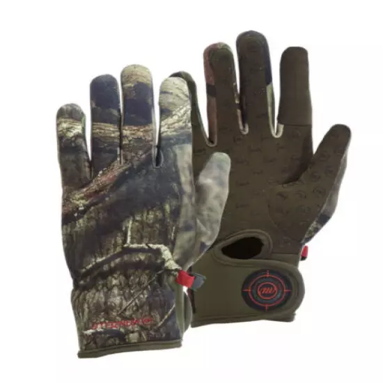 MANZELLA MENS H007M BOW RANGER FLEECE ARCHERY HUNTING GLOVE REAL TREE CAMO LG