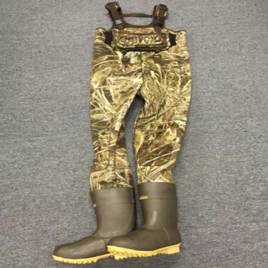 KOBUK 4mm Waterfowler MAX-5 Camo Neoprene Hunting Chest Wader Lug Size 12