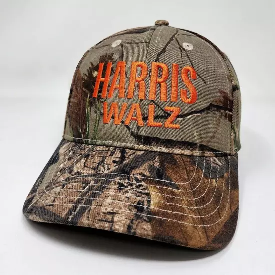 Harris Walz Camo Cap Kamala Harris Tim Walz 2024 Election Campaign Hat